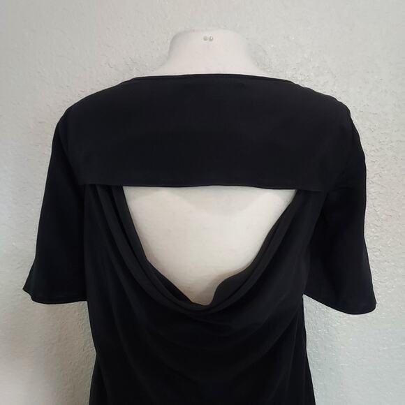 BCBG Maxazria Blue Short Sleeve Blouse - Picture 9 of 10